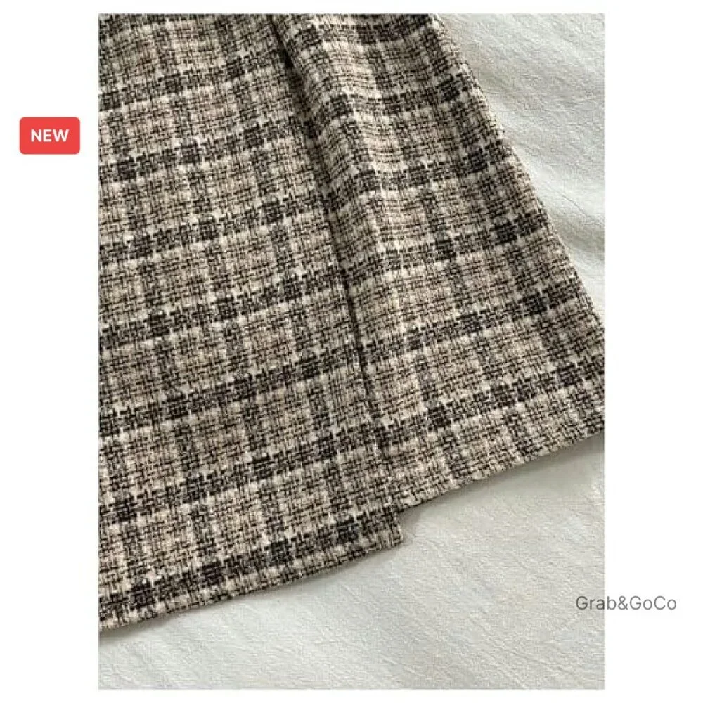 Vintage Gingham Plaid Wrap Skirt with Belt Y2K Retro Chic A-Line Style